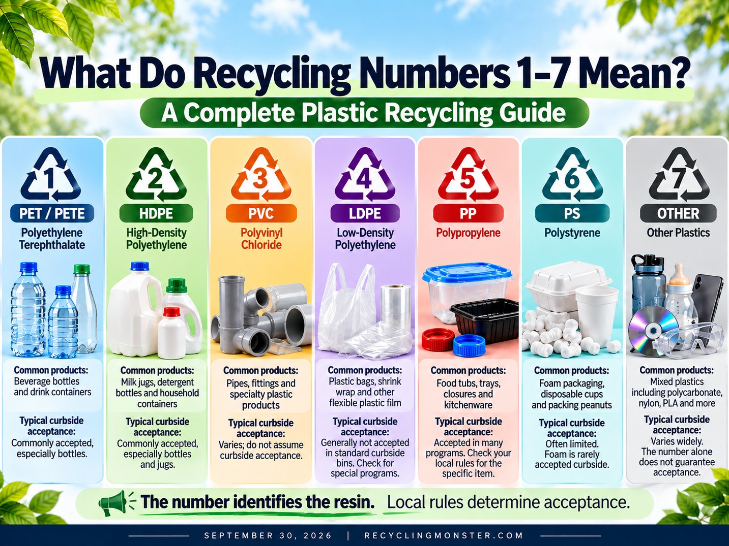 What Do Recycling Numbers 1–7 Mean? A Complete Plastic Recycling Guide