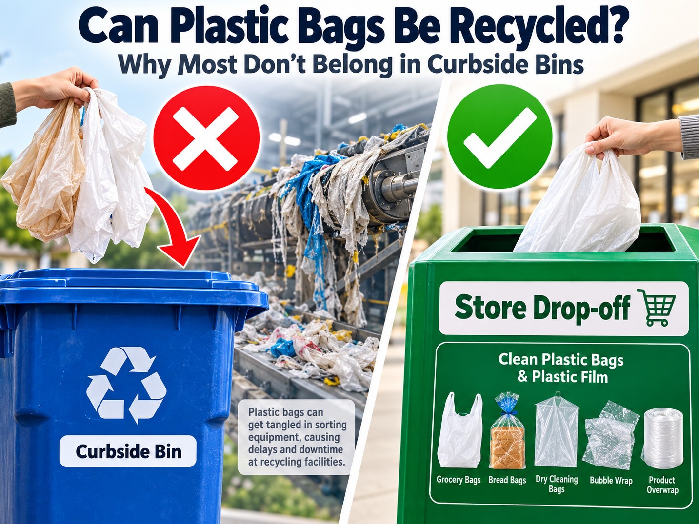 Can Plastic Bags Be Recycled? Why Most Don’t Belong in Curbside Bins