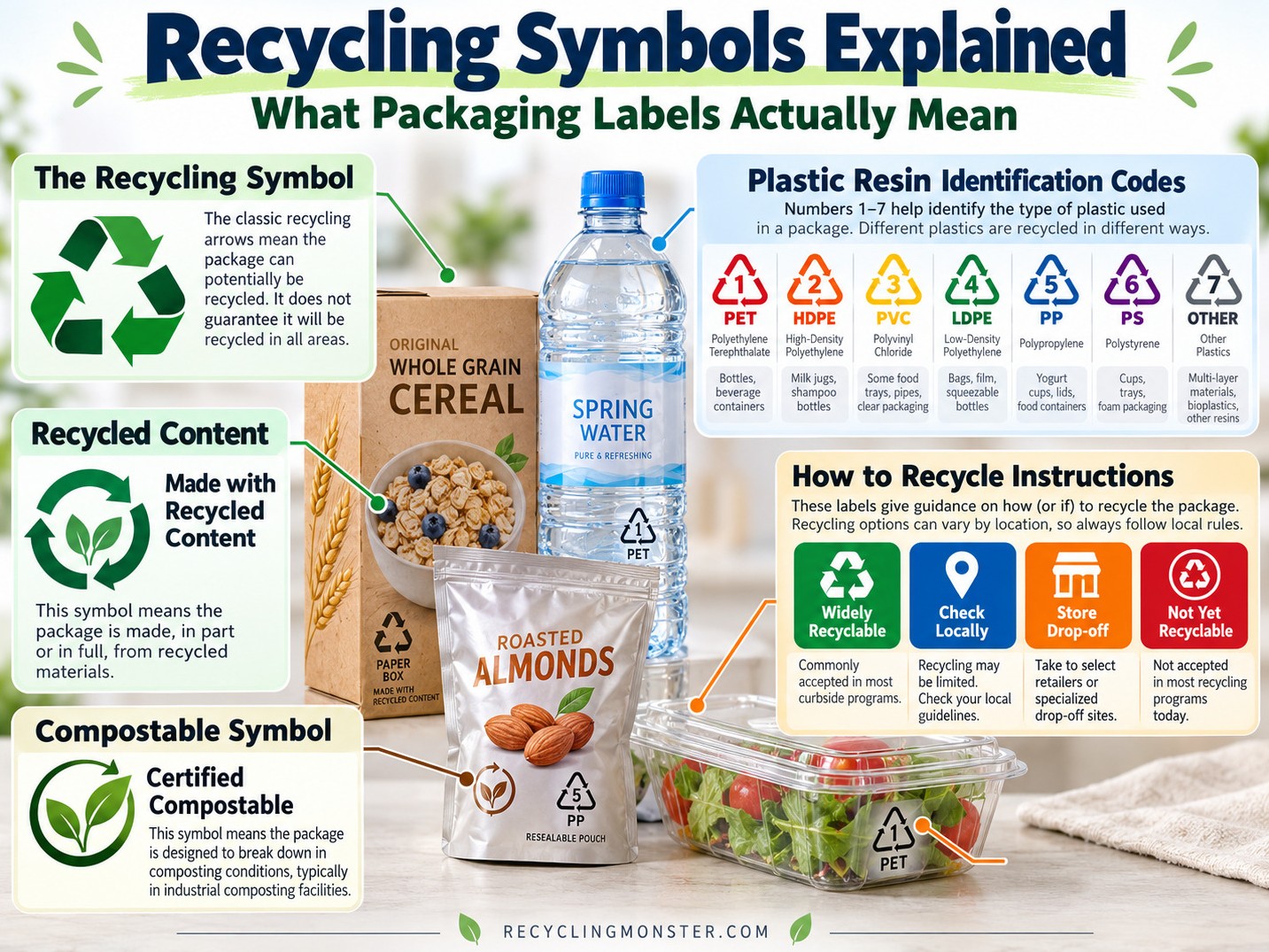 Recycling Symbols Explained: What Packaging Labels Actually Mean