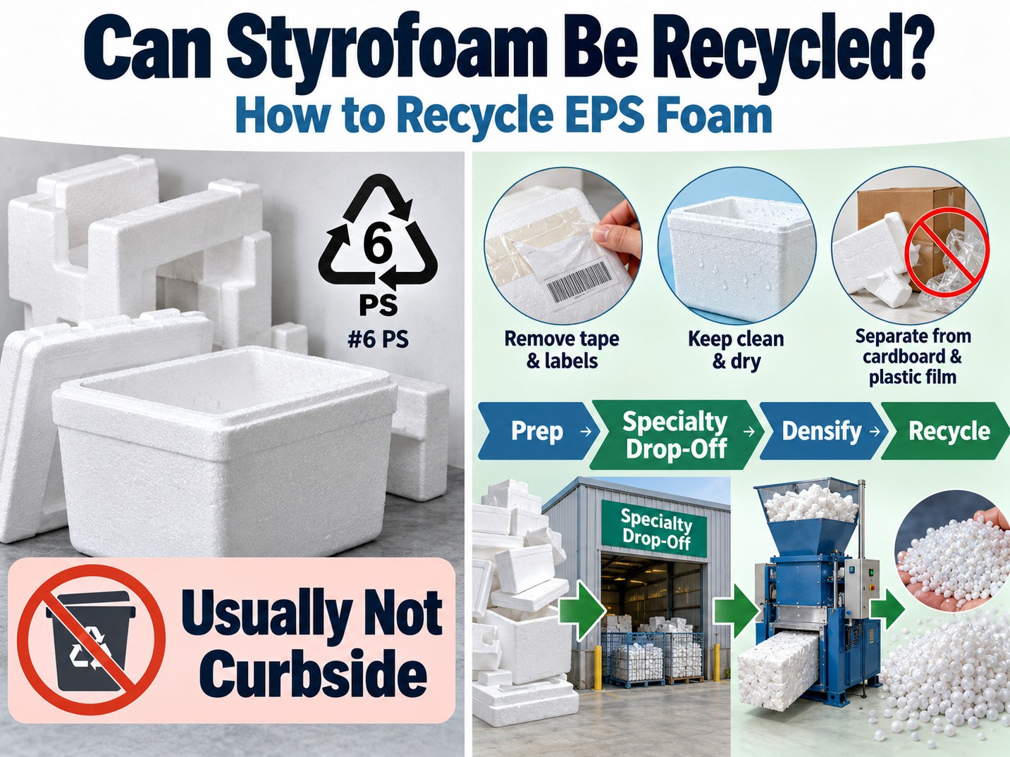 Can Styrofoam Be Recycled? How to Recycle EPS Foam
