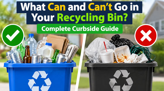 What Can and Can’t Go in Your Recycling Bin? Complete Curbside Guide