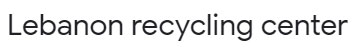 Lebanon recycling center